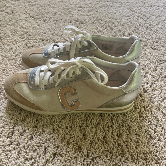 COACH Ian Suede Sneakers A01836. Women's size 8B - Picture 1 of 5
